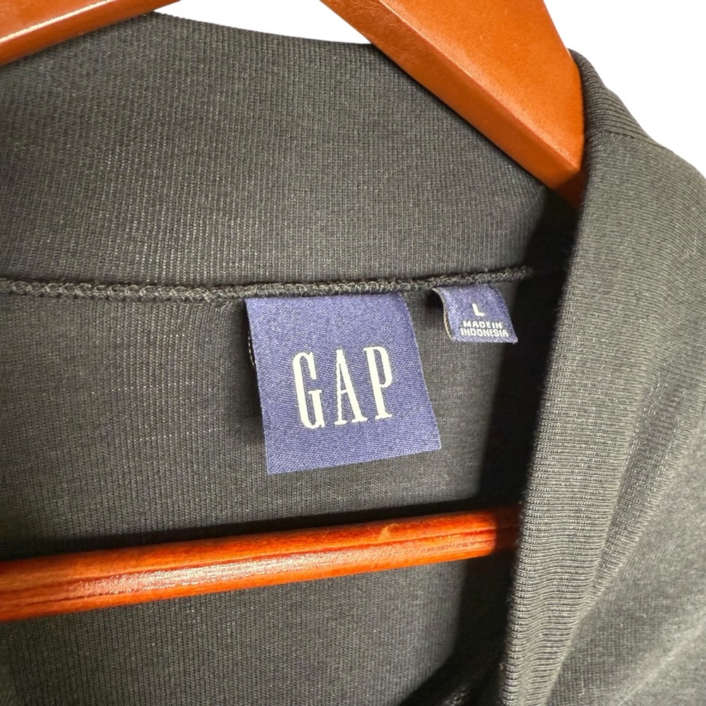 Gap Solid Black Ribbed Mock Neck Long Sleeve Dress - image 4